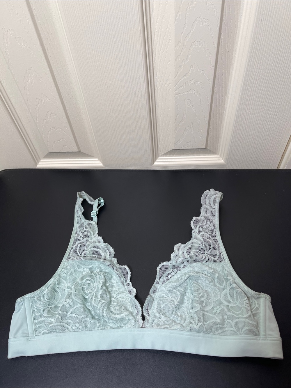 PINK Victoria's Secret Mint Lace Bralette with Floral Detail
